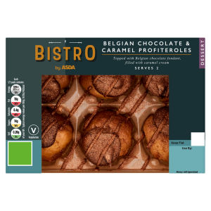 Belgian Chocolate & Caramel Profiteroles