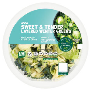 Sweet & Tender Layered Winter Greens 230g