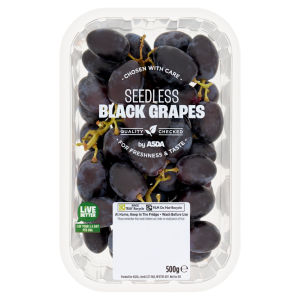 Sweet & Crisp Seedless Black Grapes 500g