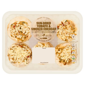 Sun-Dried Tomato & Smoked Cheddar Stuffed Mushrooms 200g