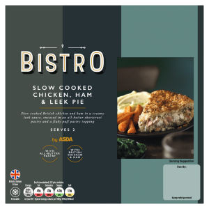 Bistro by  Slow Cooked Chicken, Ham & Leek Pie 500g