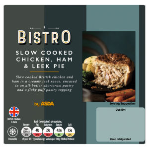 Bistro by  Slow Cooked Chicken, Ham & Leek Pie 250g
