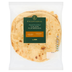 2 Hand-Stretched Plain Flatbreads