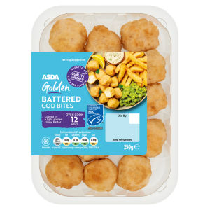 Golden Battered Cod Bites 250g