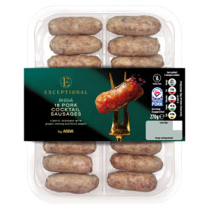 18 British Pork Cocktail Sausages 270g