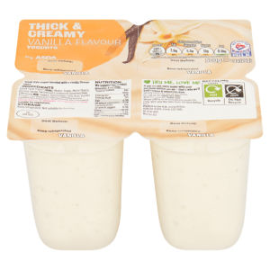 Vanilla Flavour Yogurts 4 x 125g (500g)