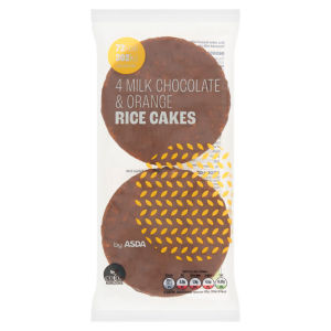 4 Milk Chocolate & Orange Rice Cakes 60g