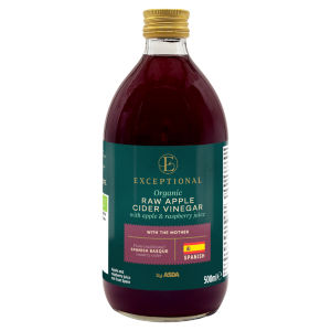 Organic Raw Apple Cider Vinegar with Apple & Raspberry Juice 500ml