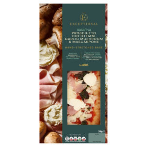 Woodfired Prosciutto Соttо Наm, Garlic Mushroom & Mascarpone Pizza 246g