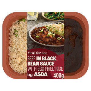 Meal for One Beef in Black Bean Sauce with Egg Fried Rice 400g