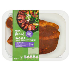 Spiced Masala Lamb Rump Steaks 300g