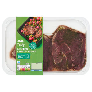 Tasty Minted Lamb Leg Steaks 300g
