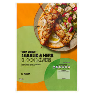 4 Garlic & Herb Chicken Skewers 340g