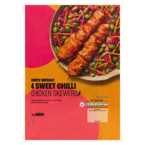 4 Sweet Chilli Chicken Skewers 340g