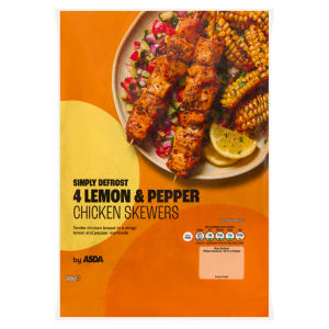 4 Lemon & Pepper Chicken Skewers 340g