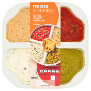 Asda Tex Mex Dip Selection 400g