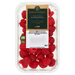Exceptional by ASDA Hand Picked Raspberries 150g