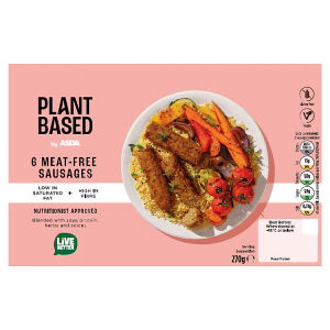Plant Based by  6 Meat-Free Sausages 270g