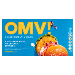 OMV! Plant Based by  2 Southern Fried No Chicken Burgers 227g