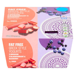 Fat Free Greek Style Yogurts 500g (4 x 125g)