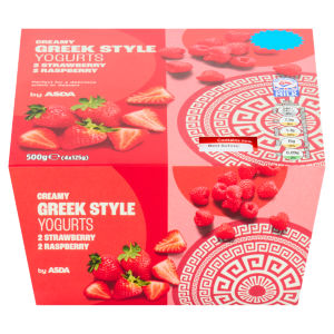 Creamy Greek Style Yogurts 500g (4 x 125g)