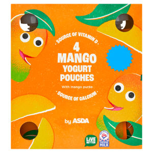 4 Plain Yogurt Pouches 320g (4 x 80g)