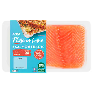2 Flavoursome Salmon Fillets 260g