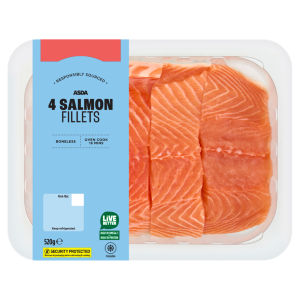 4 Flavoursome Salmon Fillets 520g