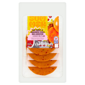 Summer Hot Honey & Habanero Chilli Red Leicester Burger Melts 100g