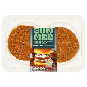 4 Lamb Tikka Smash Burgers 340g