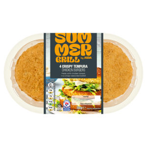 4 Crispy Tempura Chicken Burgers 300g