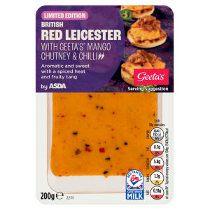 Limited Edition British Red Leicester with Geeta's Mango Chutney & Chilli 200g