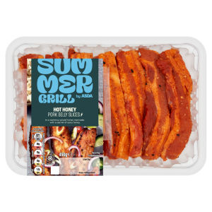 Hot Honey Marinated Pork Belly Slices