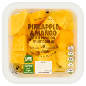 Pineapple & Mango with Passion Fruit Coulis 225g