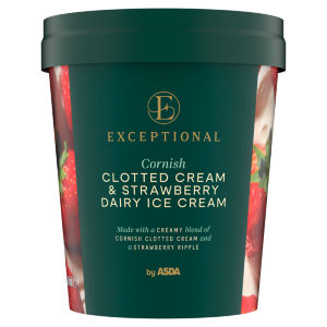 Exceptional by  Cornish Clotted Cream & Strawberry Dairy Ice Cream 500ml