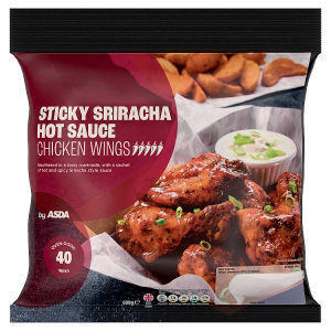 Sticky Sriracha Hot Sauce Chicken Wings 600g