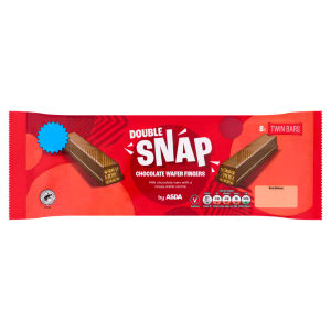 Double Snap Chocolate Wafer Fingers Twin Bars 172g (8 x 21.5g)
