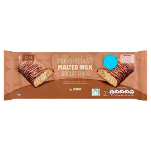 6 Milk Chocolate Malted Milk Biscuit Bars 114g