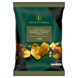 Mature Cheddar Cheese & Onion Crisps 150g