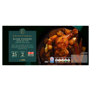Slow Cooked Coq Au Vin with Red Wine Sauce 620g