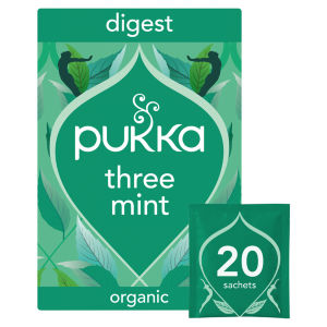 Organic Three Mint Tea 20 Home Compostable Herbal Tea Bags 32g