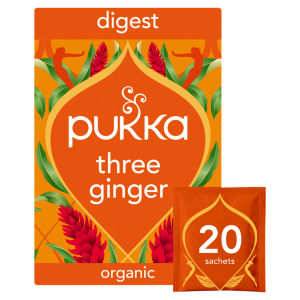 Pukka Organic Three Ginger Tea 20 Herbal Tea Bags 36g