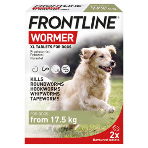 Wormer 2 XL Flavoured Tablets for Dogs