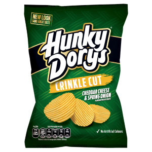 Crinkle Cut Cheddar Cheese & Spring Onion Flavour Potato Crisps 135g