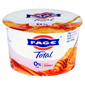 Total 0% Fat Free Greek Recipe Strained Yoghurt with Honey 150g
