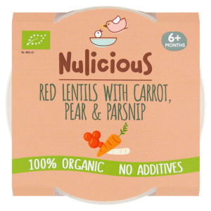 Red Lentils with Carrot, Pear & Parsnip 6+ Months