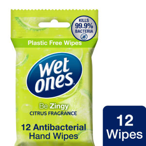 Be Zingy 12 Antibacterial Hand & Body Wipes Citrus Fragrance