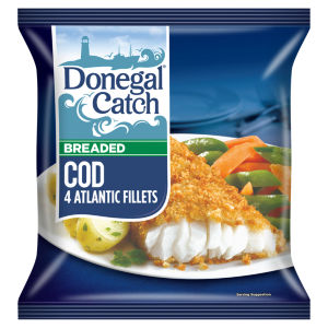 4 Breaded Cod Atlantic Fillets 400g