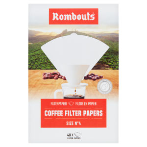 40 Coffee Filter Papers Size No. 4