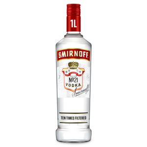 Smirnoff No.21 Red Label Vodka Bottle 37.5% Vol 1L